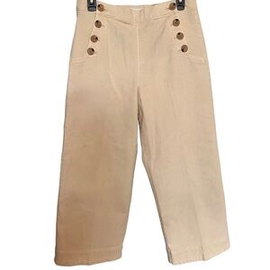 Loft sailor style cropped pants, size 8